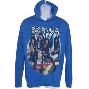 KISS Concert Tshirt, M/L, Hoodie, Animalize 1984, Blue, Long sleeves, VI…